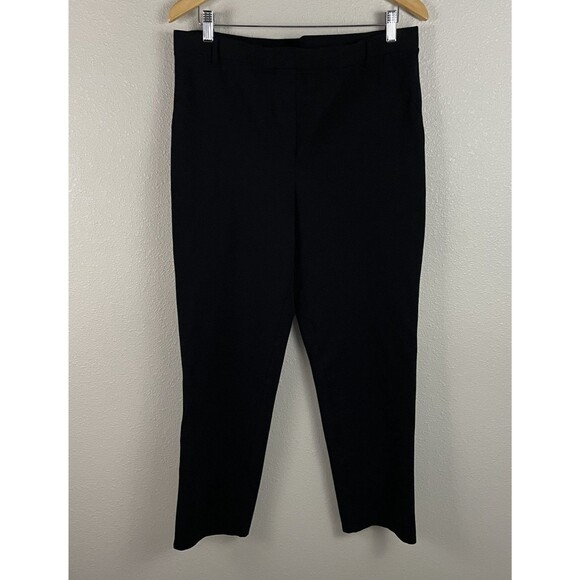 Quince Womens XL Petite Black Ultra-Stretch Ponte Ankle Pull On Pant - Picture 1 of 4